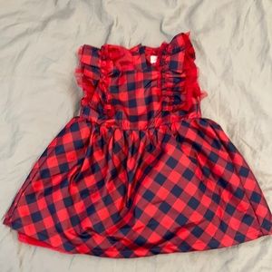 Girls Buffalo print dress